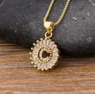 Colar Dourado Letra Inicial Strass Brilhante Nome