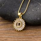 Colar Dourado Letra Inicial Strass Brilhante Nome