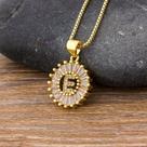 Colar Dourado Letra Inicial Strass Brilhante Nome