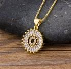 Colar Dourado Letra Inicial Strass Brilhante Nome