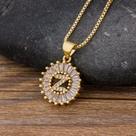 Colar Dourado Letra Inicial Strass Brilhante Nome