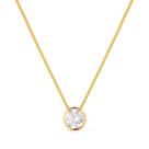 Colar Dourado Zircônia Ponto de Luz Colar Dourado Zircônia Ponto de Luz