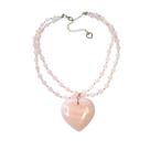 Colar Duplo Amor Divino - Quartzo Rosa Colar Duplo Amor Divino - Quartzo Rosa