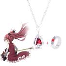 Colar e Anel Madoka Magica Acessório Anime Cor:Anel+Colar Kyoko Colar e Anel Madoka Magica Acessório Anime Cor:Anel+Colar Kyoko