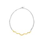Colar e Brinco Orgânico Duo - Banhado em Ouro 18k Colar e Brinco Orgânico Duo - Banhado em Ouro 18k