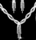 Colar e Brincos c Cristais Rhinestone Mt brilho p Noivas, Festas, Formaturas...