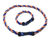 Colar e pulseira esportiva CEBUY Tornado Titanium Azul/Laranja Colar e pulseira esportiva CEBUY Tornado Titanium Azul/Laranja
