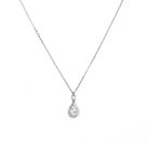 Colar Elegante c Pingente de Gota de Strass Brilho Casamento