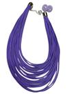 Colar elegante de fios lilas Colar elegante de fios lilas