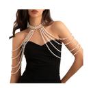 Colar Elegante De Pérolas Com Franjas Para Noivas, Acessórios De Joias Para Casamento