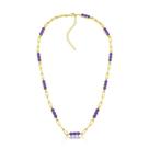 COLAR ELOS COM PONTOS VERY PERI FUSION BANHADO A OURO - 45 cm + 7 cm Extensor