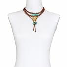 Colar em couro e pingentes variados, ZAMAC, ABS Bijuteria Fina CamargoMarkiori CX-9248 Colar em couro e pingentes variados, ZAMAC, ABS Bijuteria Fina CamargoMarkiori CX-9248