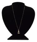 Colar em Prata Banhado Ouro 18k- 50cm Nossa Senhora Clássica