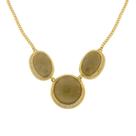 Colar em quartzo rutilado dourado