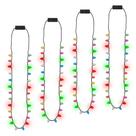 Colar EOBOH Light up Christmas com 4 colares de lâmpadas de Natal