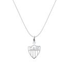 Colar escudo vazado atlético - 1,5cm prata 925