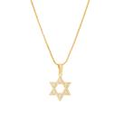 Colar Estrela com Pedras de Zircônias Semi Joias Banhado Ouro 18k