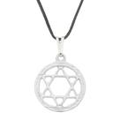 Colar Estrela de Davi 6 pontas com aro 17mm Judaica - Sunshine Cristais