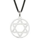 Colar Estrela de Davi 6 pontas com aro 22mm Judaica - Sunshine Cristais