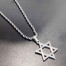 Colar Estrela de Davi Aço Inoxídavel Colar Estrela de Davi Aço Inoxídavel