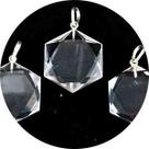 Colar Estrela de Davi Pedra Cristal Montagem Pino Prata 950