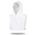 Colar falso Dickey com capuz e algodão branco para mulheres e homens