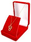Colar Feminina De Ouro 18k Gargantilha Veneziana 50cm Pingente Menina