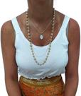 Colar Feminino Bijuteria com 4 Correntes em Miçanga com Pingente Cores - Sarat Moda Indiana