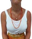 Colar Feminino Bijuteria com 4 Correntes em Miçanga com Pingente Cores - Sarat Moda Indiana