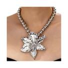 Colar Feminino Boho Com Pingente De Flor E Corrente De Contas, Grande Volume Para Uso Diário, Festas