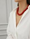 Colar Feminino Bolas Grandes Resina Vibrante Luxo