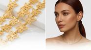 Colar Feminino Choker Borboletas Banhado a Ouro Acessórios Femininos Tendência Delicada Colar Feminino Choker Borboletas Banhado a Ouro Acessórios Femininos Tendência Delicada