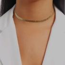 Colar Feminino Choker Escama de Peixe Banhado a Prata / Shoker Folheado ouro 18k Tendência Moda Colar Feminino Choker Escama de Peixe Banhado a Prata / Shoker Folheado ouro 18k Tendência Moda