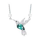 Colar Feminino Com Pingente De Beija-flor De Zircônia Brilhante, Joia De Moda Com Tema Animal Para