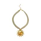 Colar Feminino Com Pingente De Concha Em Formato De Coração Banhado a Ouro, Corrente De Malha De Aço