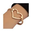 Colar Feminino Com Pingente Grande De Coração, Choker De Metal, Joia Simples Estilo Punk De Luxo,
