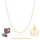 Colar Feminino Com Pingente Presente De Natal Kit Rommanel