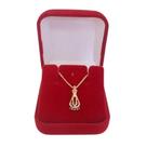 Colar feminino com santa nossa senhora aparecida folheado