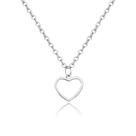 colar feminino coração vazado em aço inox antialérgico não escurece gargantilha prata prateado colar feminino coração vazado em aço inox antialérgico não escurece gargantilha prata prateado