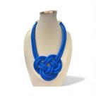 Colar Feminino Corda Fio Encerado Elegante Feminino Moderno Longo