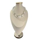 Colar feminino cristais transparente tendencia maxi luxo Colar feminino cristais transparente tendencia maxi luxo