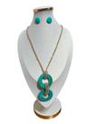 Colar feminino cristal e resina tendencia presente Colar feminino cristal e resina tendencia presente