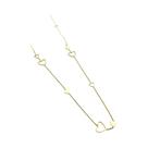 Colar Feminino De Aço Inoxidável Banhado a Ouro 18K Com Pingentes Vazados Quadrados, Redondos, Colar Feminino De Aço Inoxidável Banhado a Ouro 18K Com Pingentes Vazados Quadrados, Redondos,