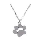 Colar Feminino De Aço Inoxidável Com Pingente De Pata De Cachorro, Joia Para Mães De Cães Com Pegada