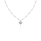 Colar Feminino de Bolinha - Banhado em Prata 925