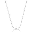 Colar Feminino de Pérolas Gargantilha Prata Cordão Elegante
