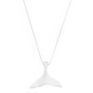 Colar feminino de prata 925 com pingente cauda de sereia