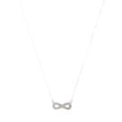Colar Feminino De Prata 925 Símbolo Do Infinito Cravejado Colar Feminino De Prata 925 Símbolo Do Infinito Cravejado