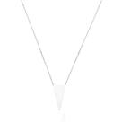 Colar Feminino De Prata 925 Veneziana Com Pingente Triangular