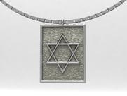 Colar Feminino De Prata Duplo Estrela De Davi E Hamsa Colar Feminino De Prata Duplo Estrela De Davi E Hamsa
